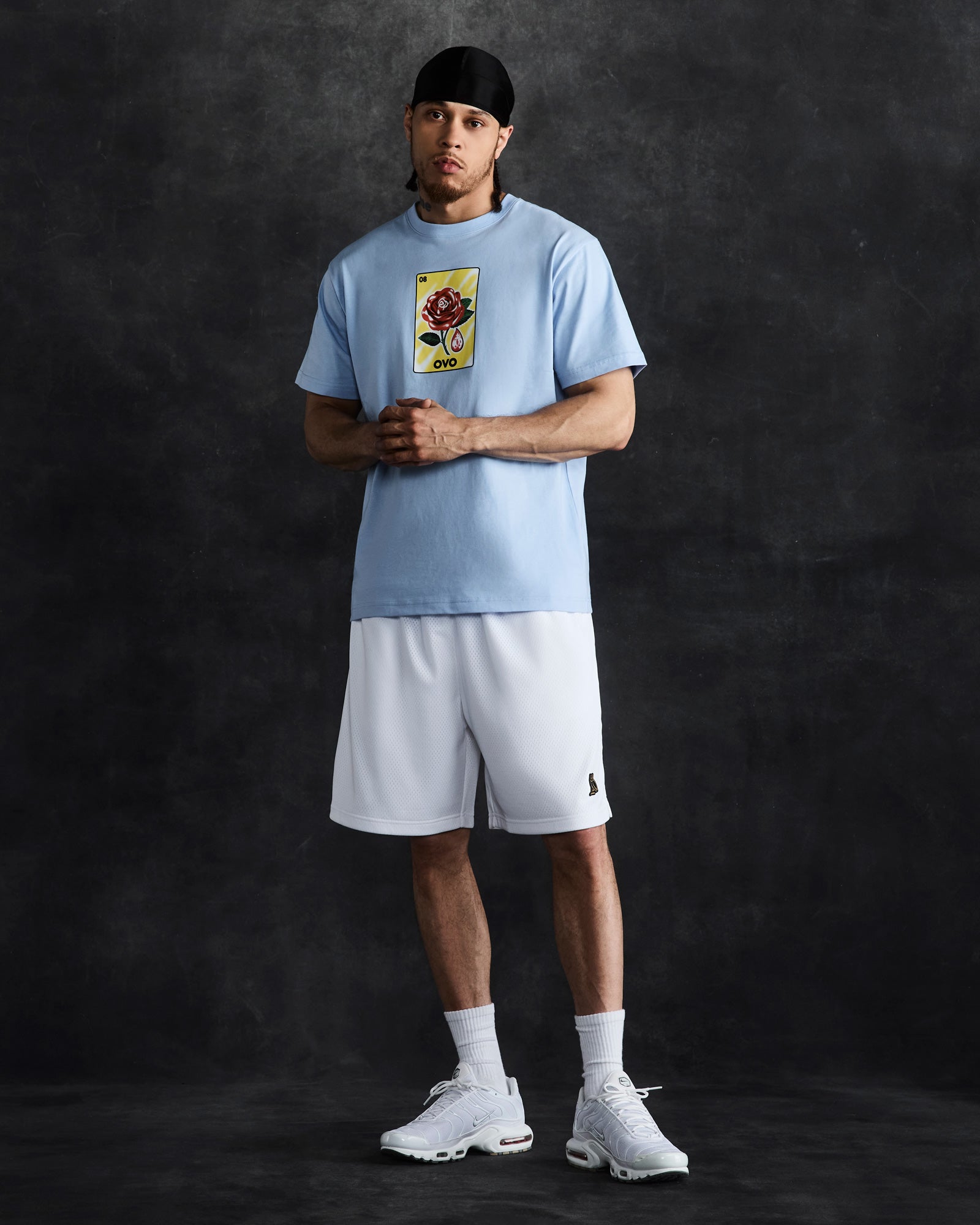 Rose Drop T-Shirt - Light Blue IMAGE #2