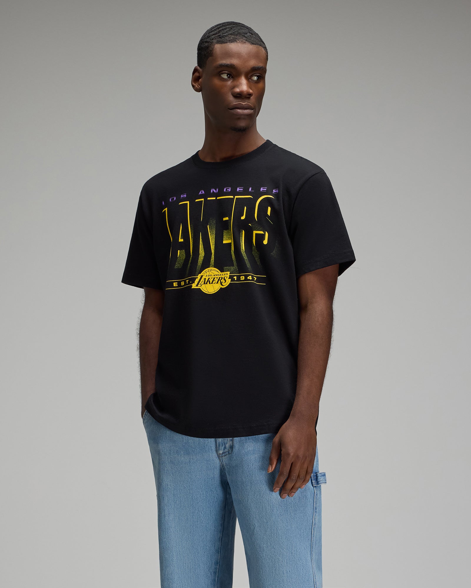 NBA Los Angeles Lakers T-Shirt - Black IMAGE #7