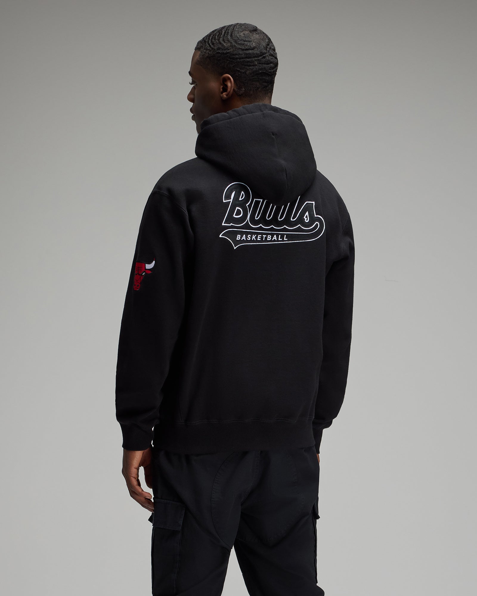 NBA Chicago Bulls Hoodie - Black IMAGE #5