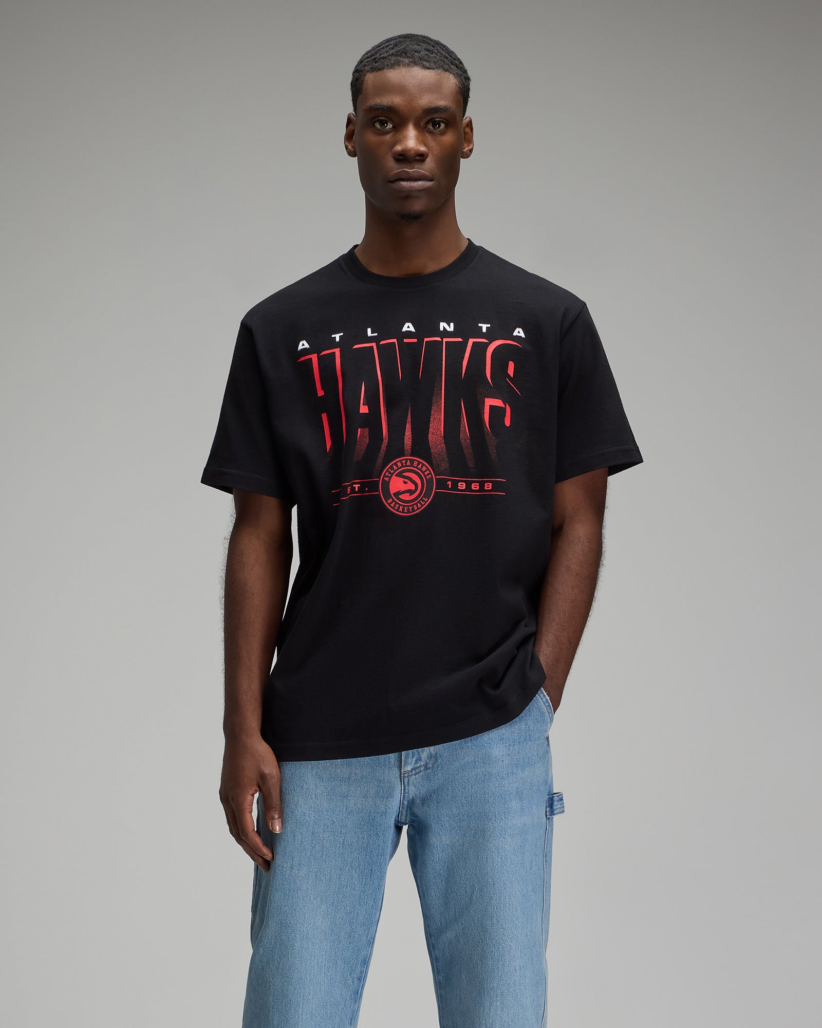 NBA Atlanta Hawks T-Shirt - Black IMAGE #6