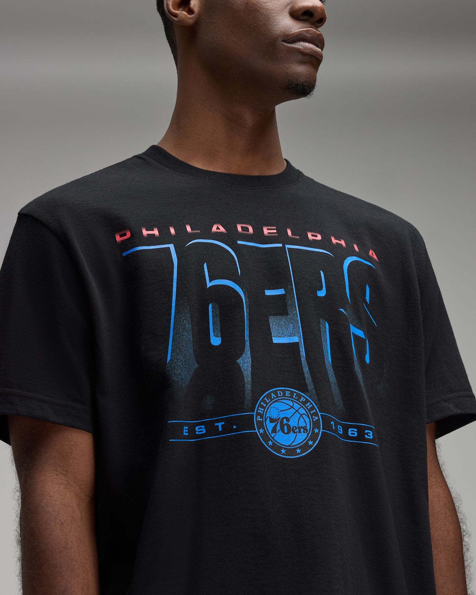 NBA Philadelphia 76ers T-Shirt - Black IMAGE #7