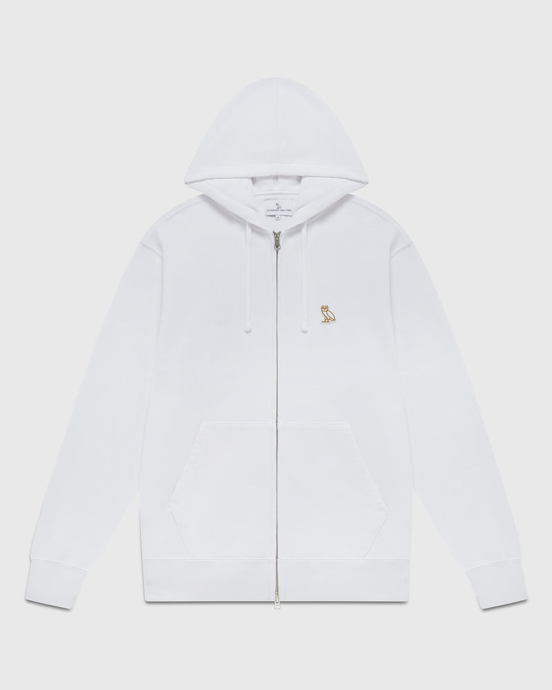 Classic Full-Zip Hoodie - White