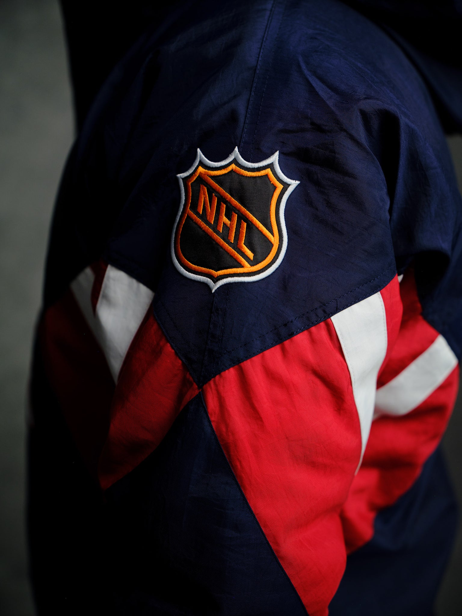 NHL Winnipeg Jets Starter® Breakaway Pullover Jacket - Navy IMAGE #3