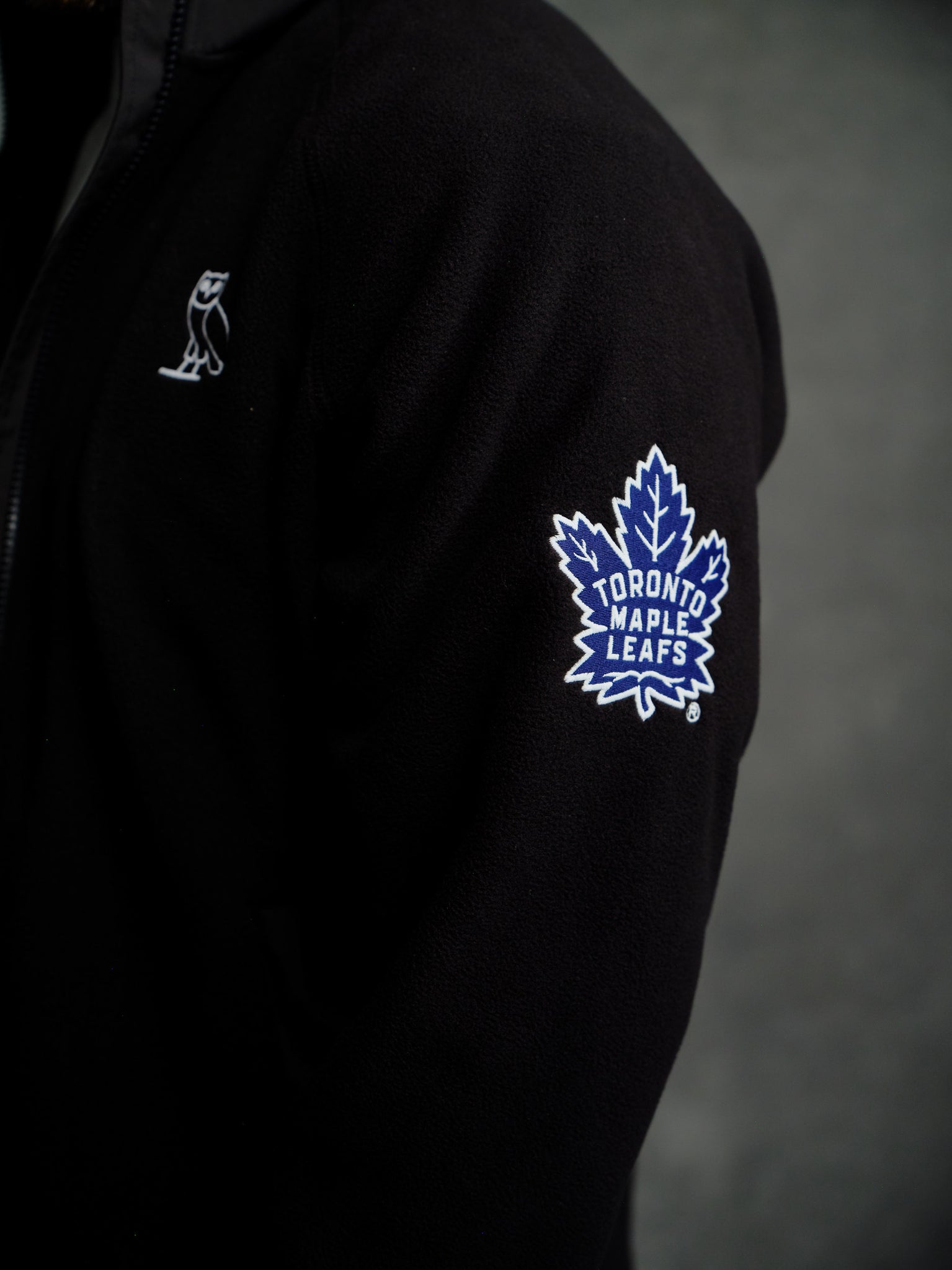 NHL Toronto Maple Leafs Coach's Full-Zip Jacket - Black IMAGE #4