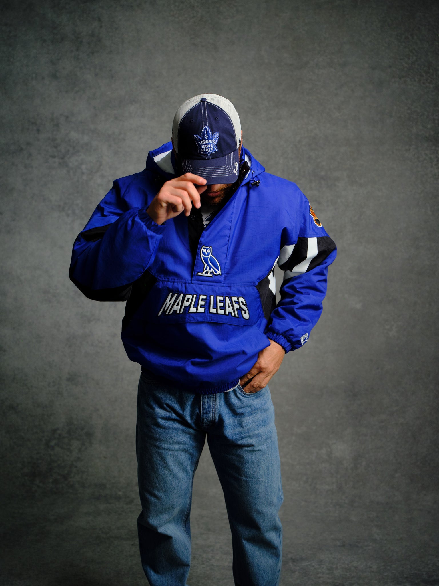 NHL Toronto Maple Leafs Starter® Breakaway Pullover Jacket - Blue IMAGE #2