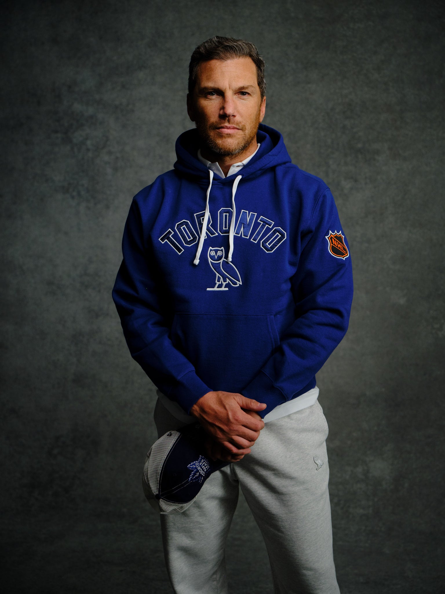 NHL Toronto Maple Leafs Team Training Hoodie - Blue IMAGE #2