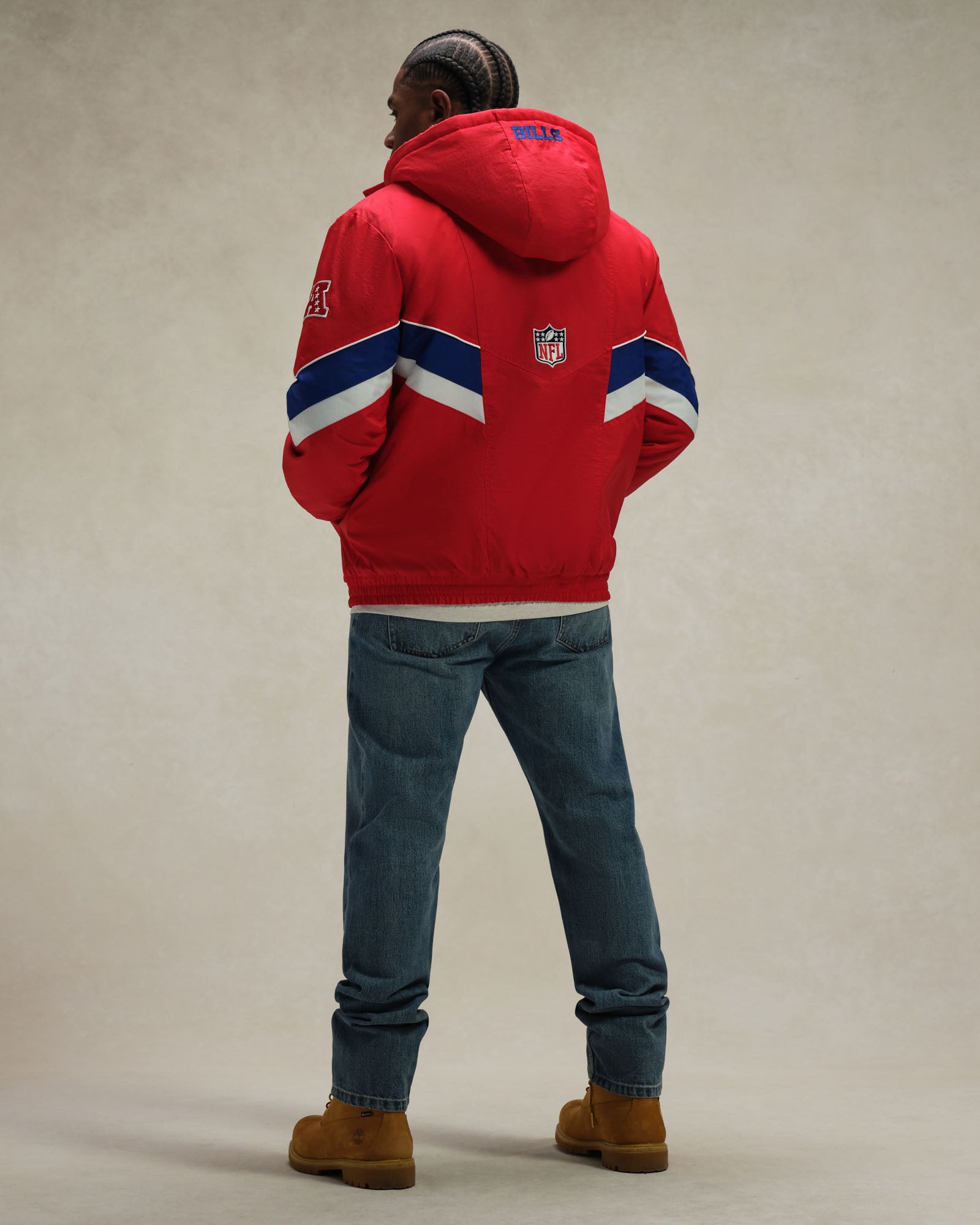 NFL Buffalo Bills Starter® Sideline Puffer Jacket - Red IMAGE #3