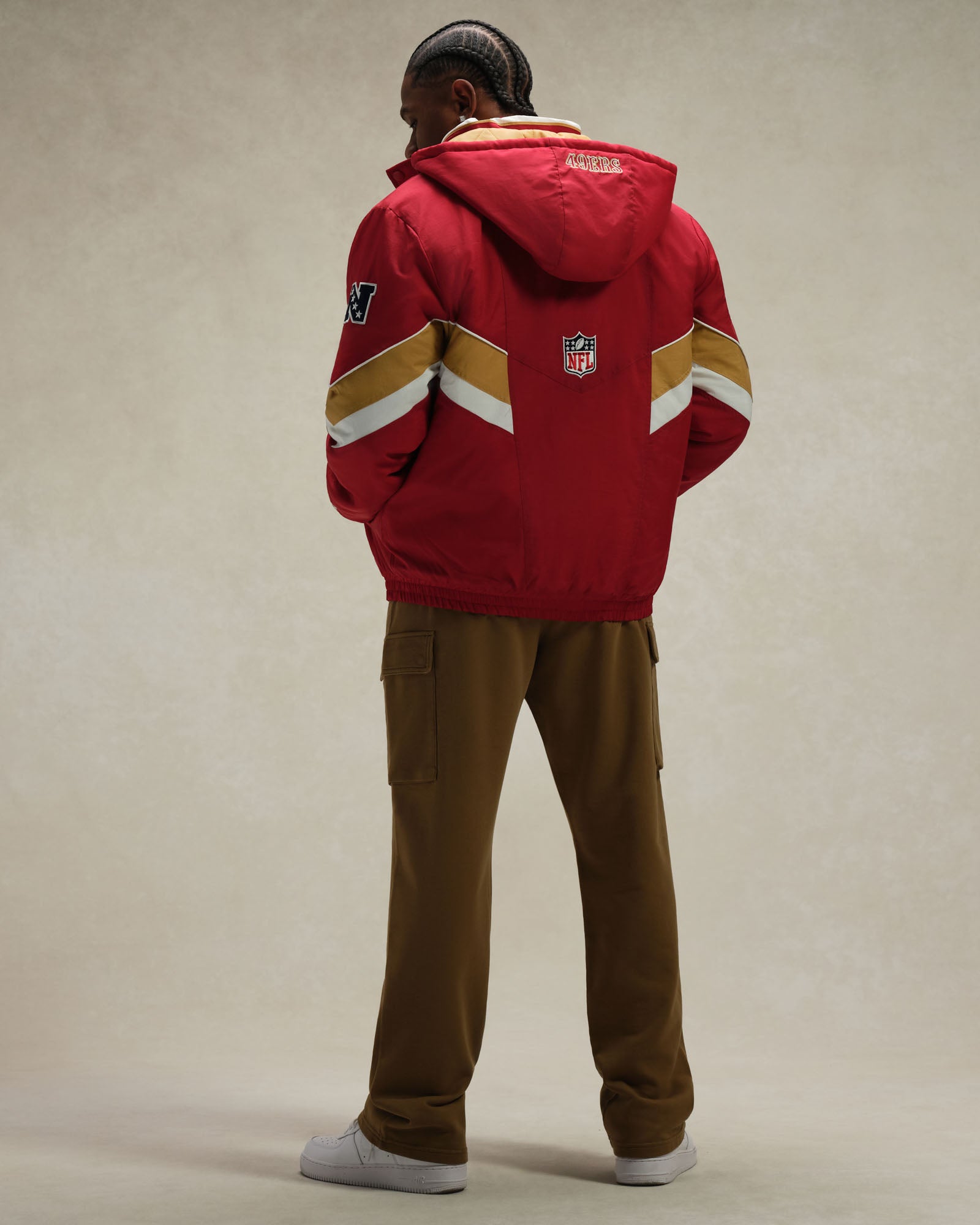 NFL San Francisco 49ers Starter® Sideline Puffer Jacket - Red IMAGE #3