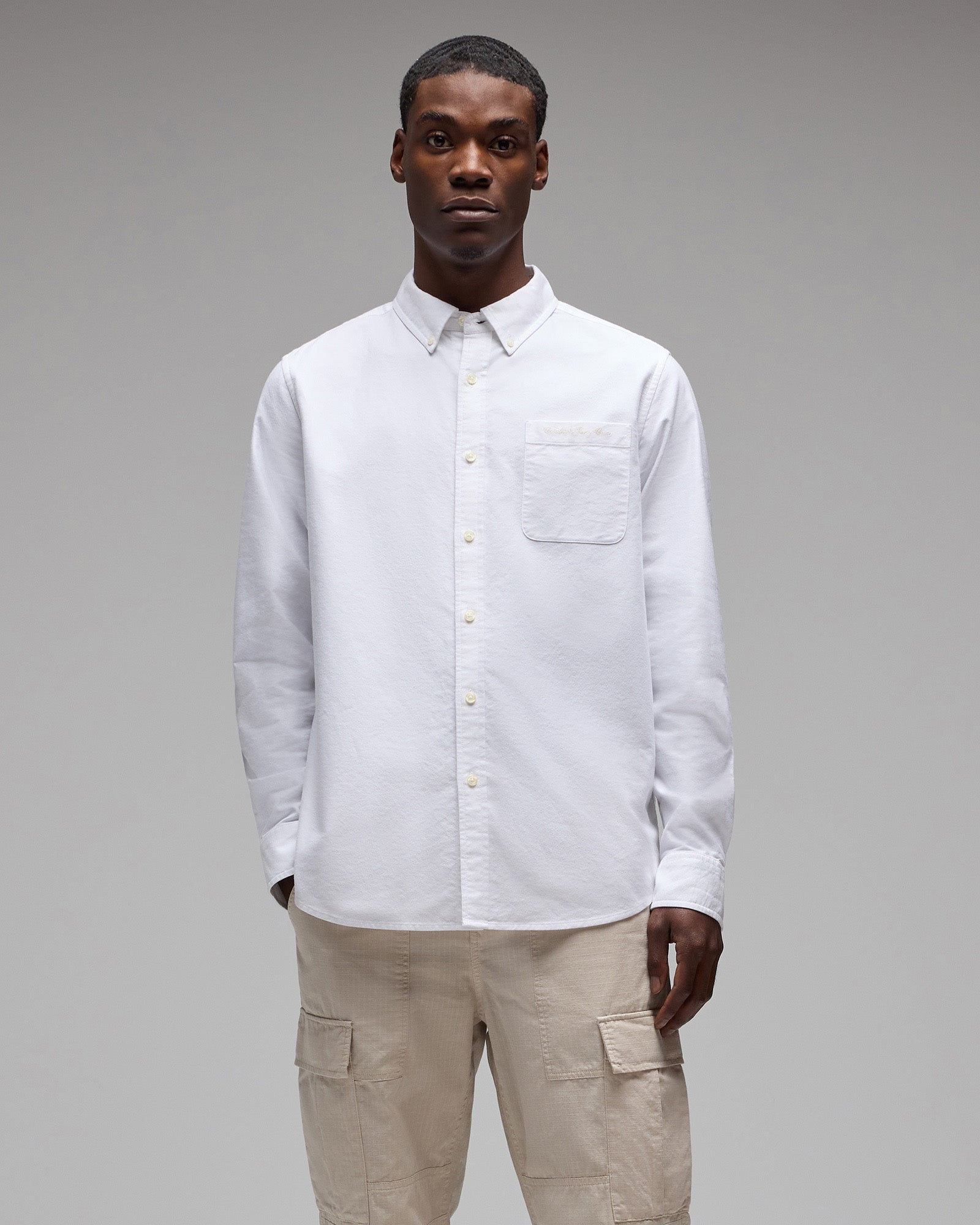 Oxford Sport Shirt - White IMAGE #3