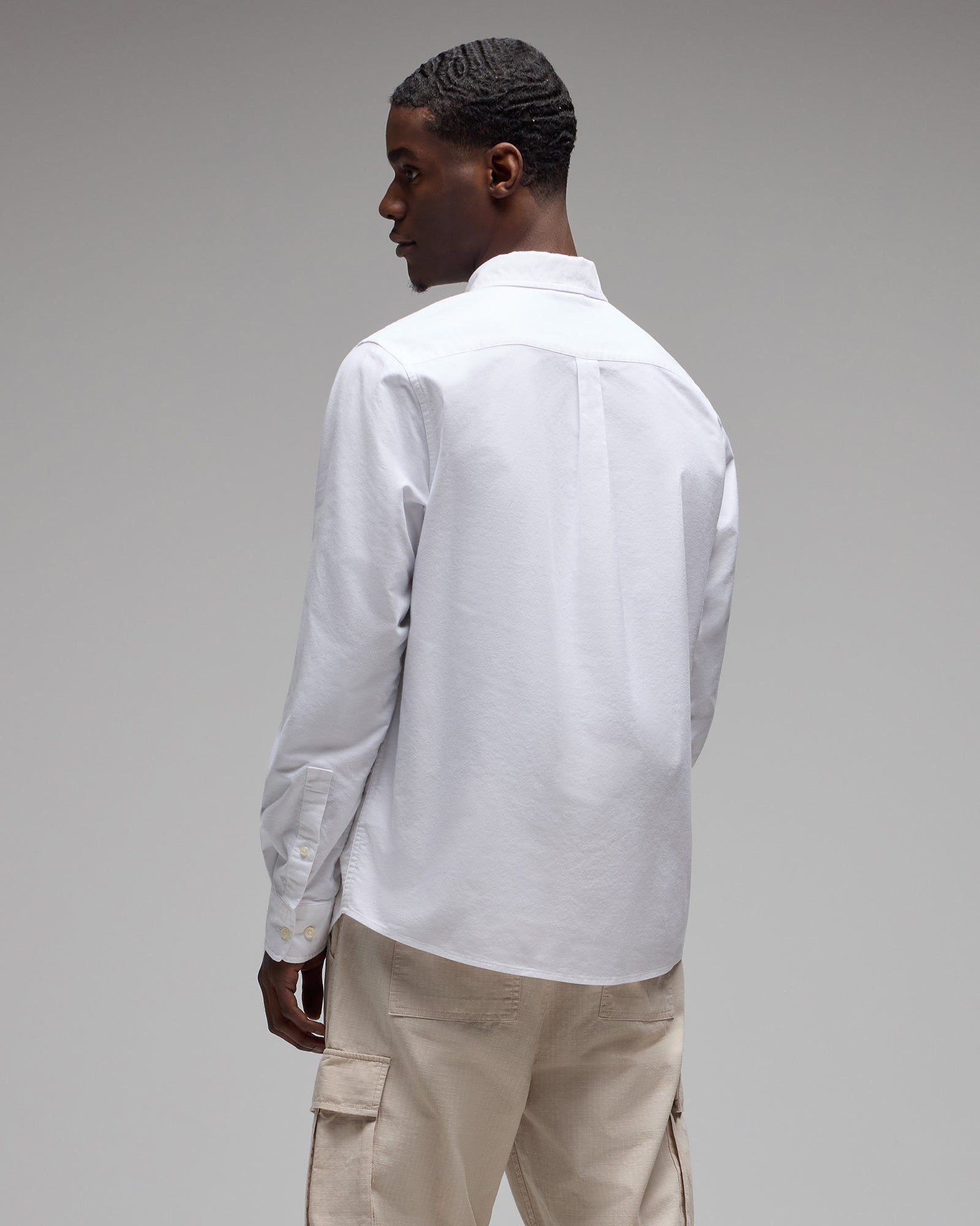 Oxford Sport Shirt - White IMAGE #5