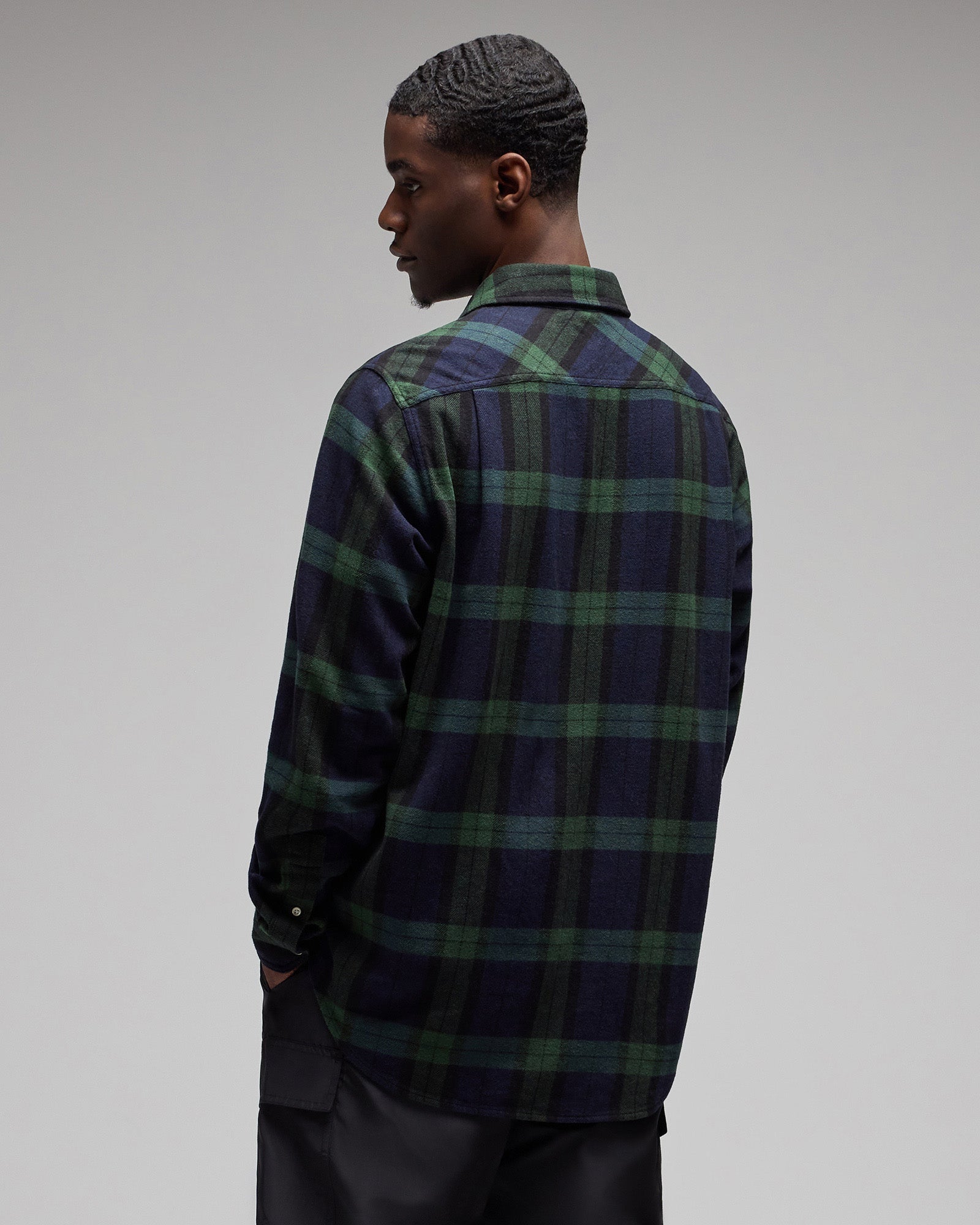 Tartan Flannel Shirt - Blackwatch IMAGE #5