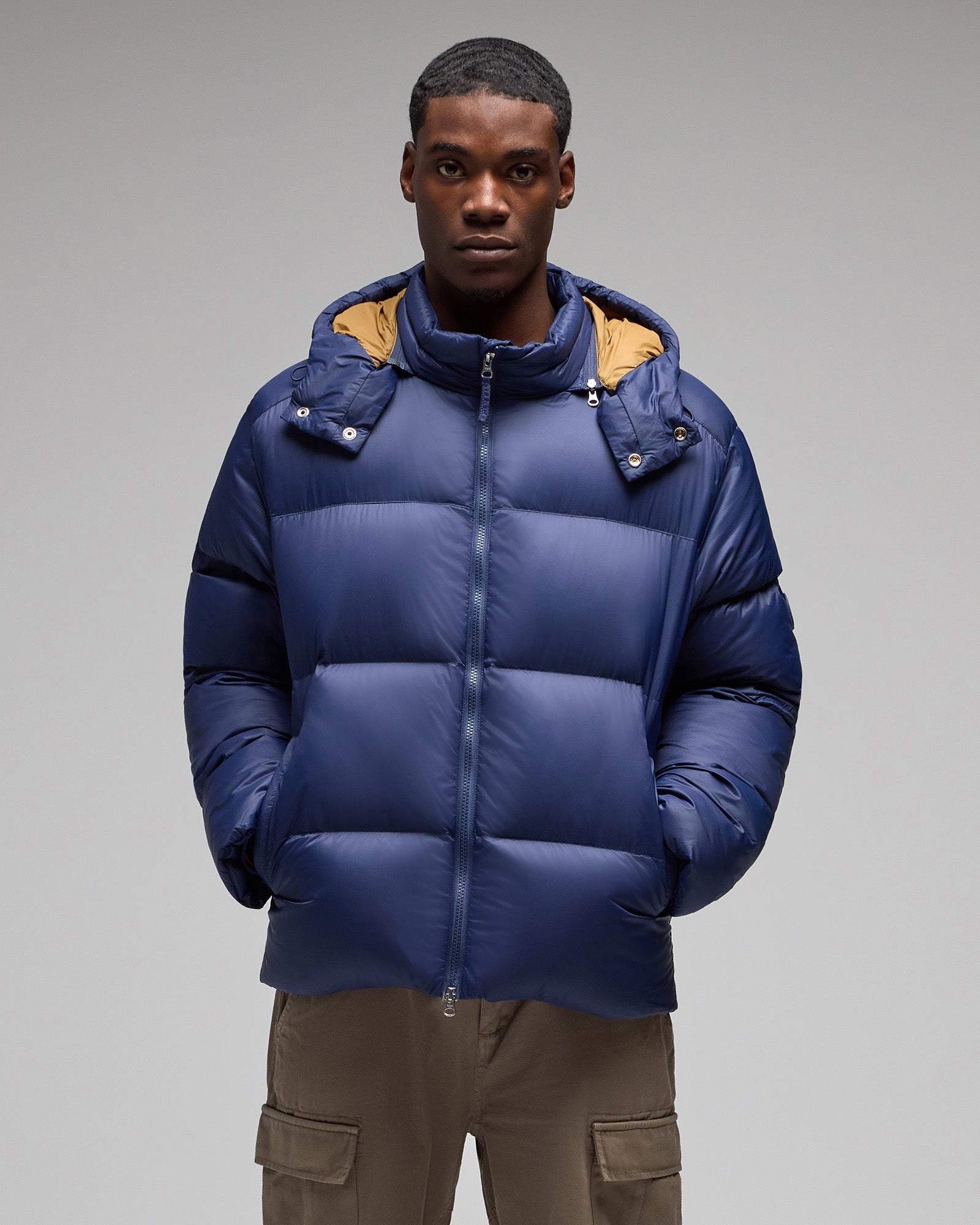 Contrast Bounce Jacket - Navy IMAGE #3