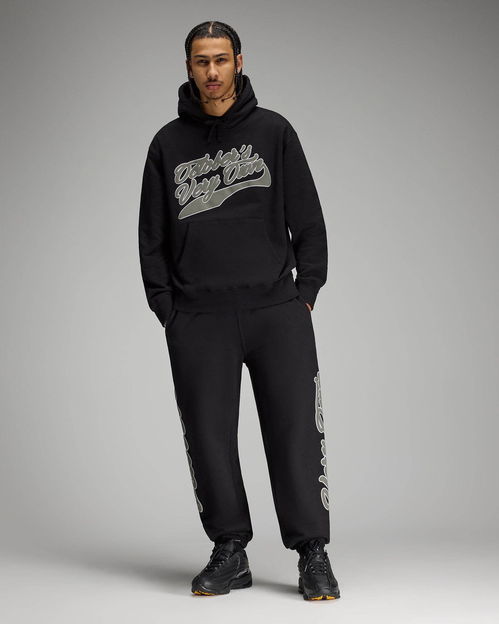 Sports Script Sweatpant - Black IMAGE #2