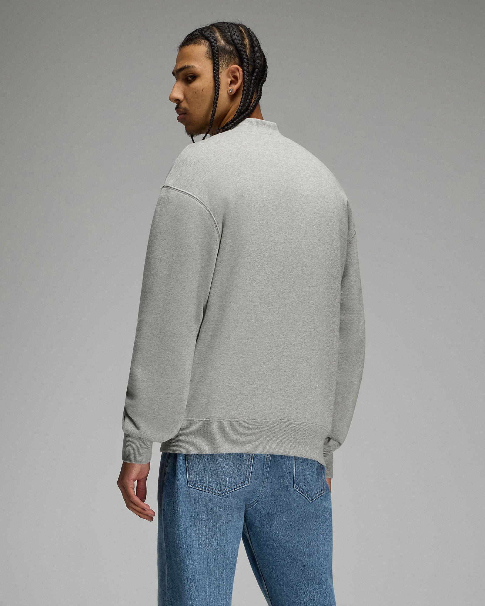 Waffle-Lined Track Jacket - Heather Grey IMAGE #5