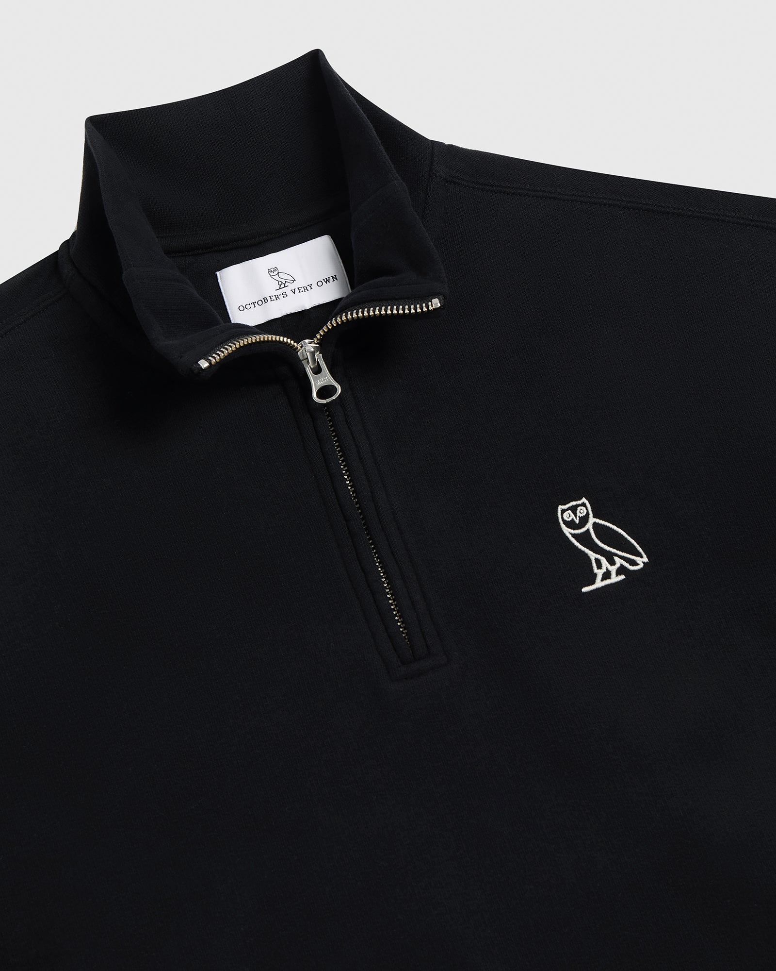 Relaxed-Fit Quarter-Zip Mockneck - Black IMAGE #3