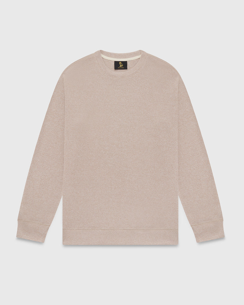 Speckle Waffle Longsleeve T-Shirt  - Oatmeal