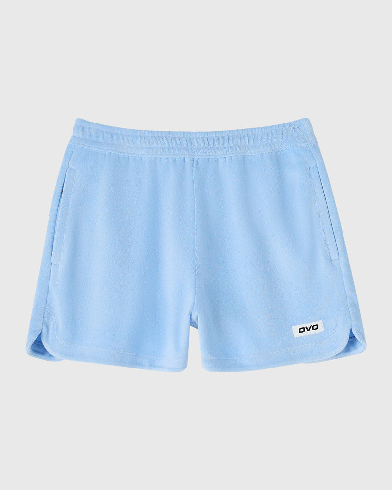 Euro Terry Cloth Sweatshort - Light Blue