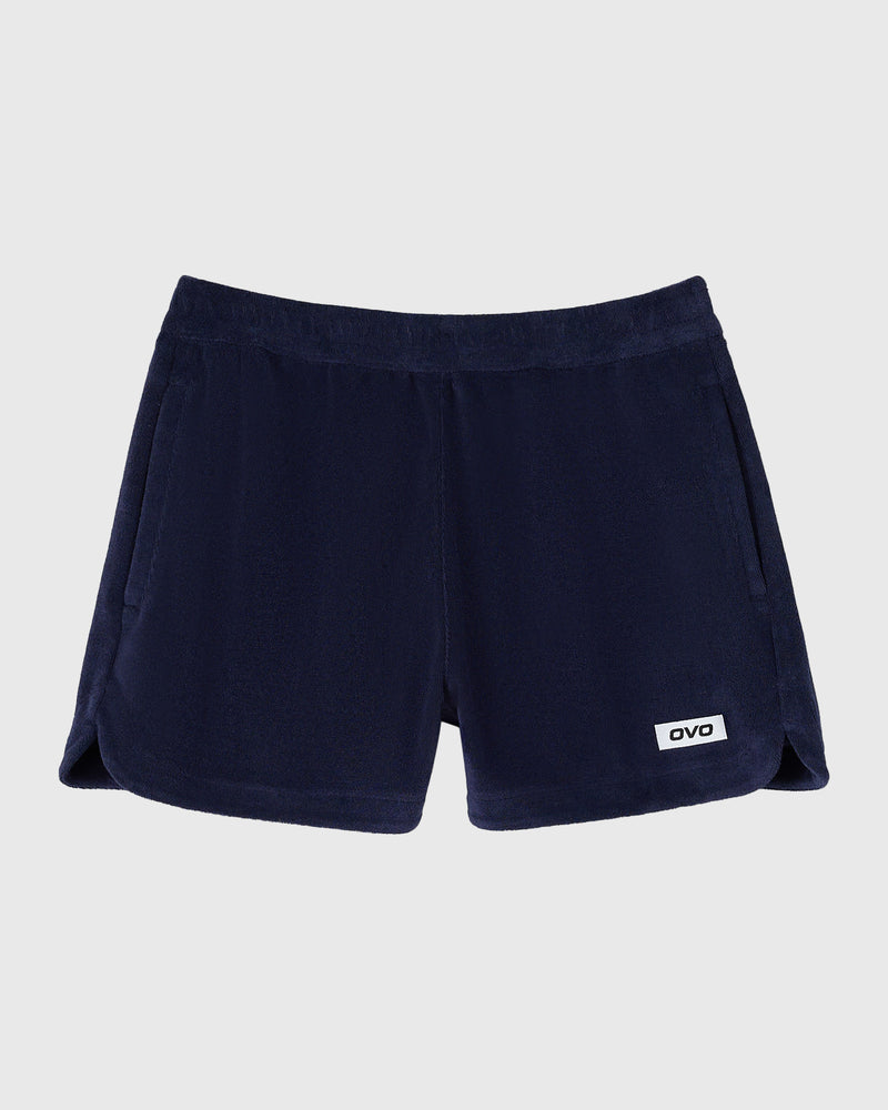 Euro Terry Cloth Sweatshort - Navy