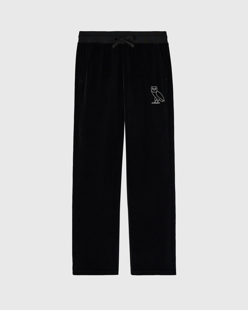 Rhinestone Pant - Black