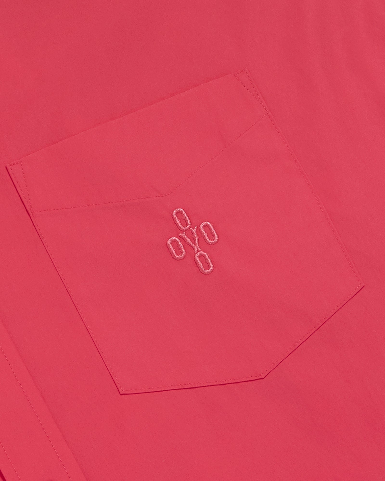 Oversized Poplin Shirt - Ruby IMAGE #4