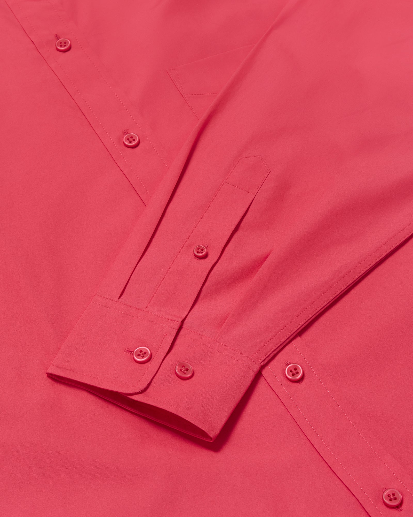 Oversized Poplin Shirt - Ruby IMAGE #5