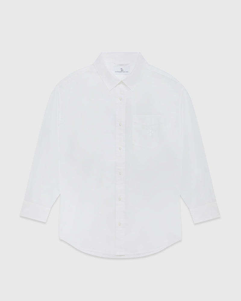 Oversized Poplin Shirt - White