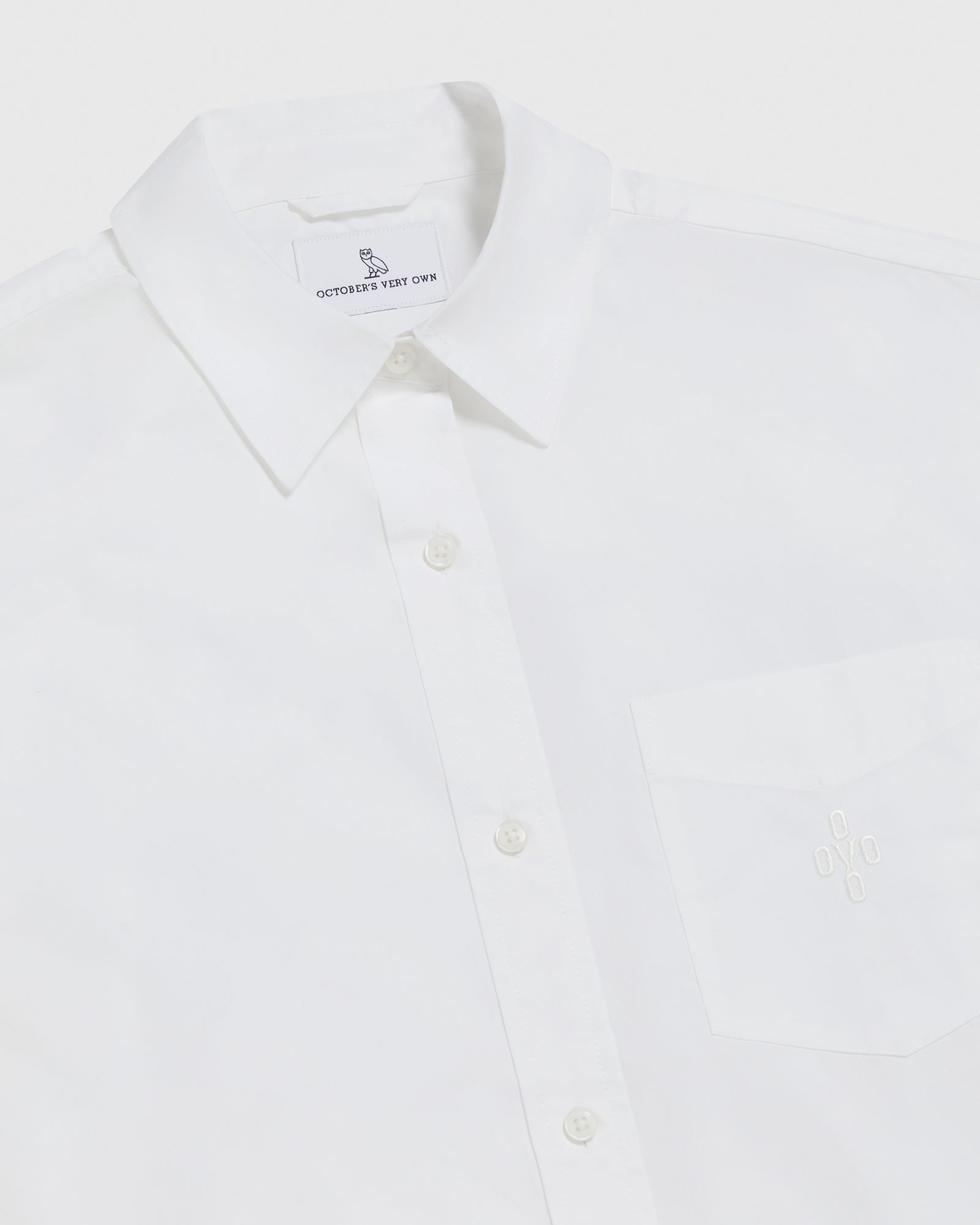 Oversized Poplin Shirt - White IMAGE #3