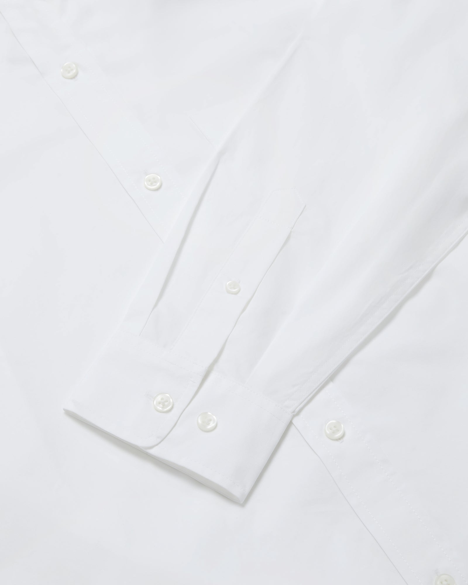 Oversized Poplin Shirt - White IMAGE #4