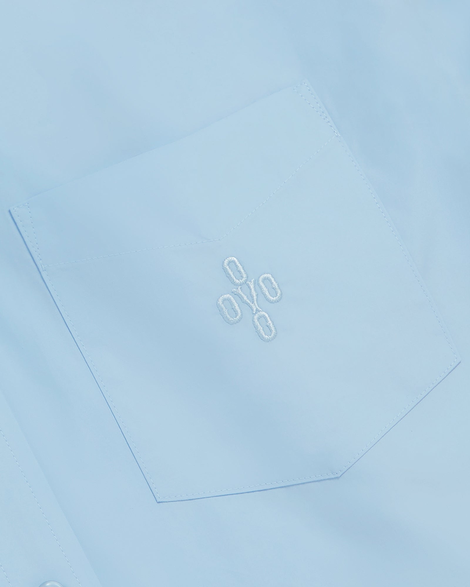 Oversized Poplin Shirt - Light Blue IMAGE #3