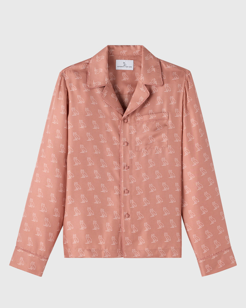 Silk Pajama Shirt - Pink