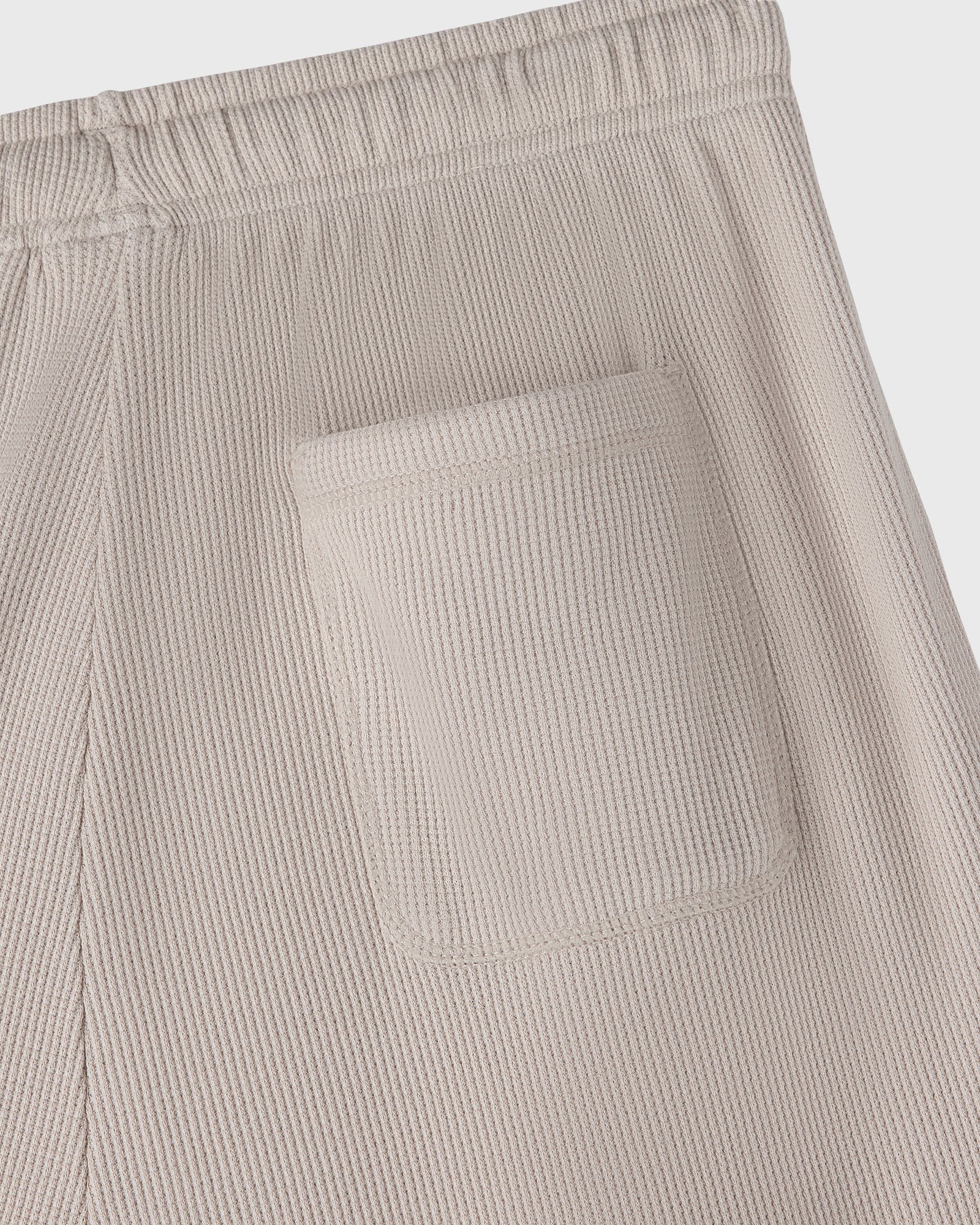 Pom Pom Waffle Open-Hem Sweatpant - Sand IMAGE #7