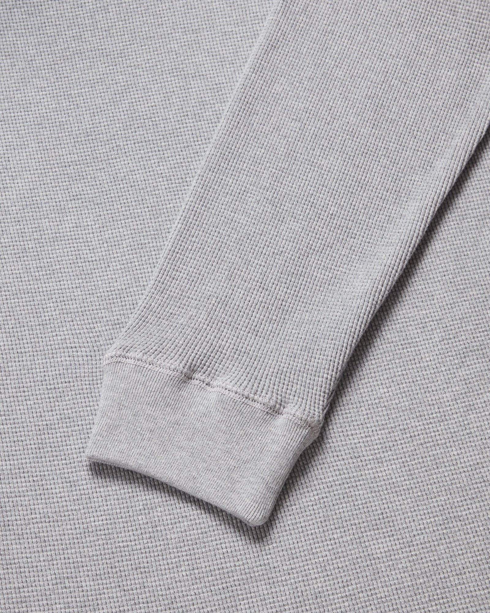 Longsleeve Waffle T-Shirt - Heather Grey IMAGE #6