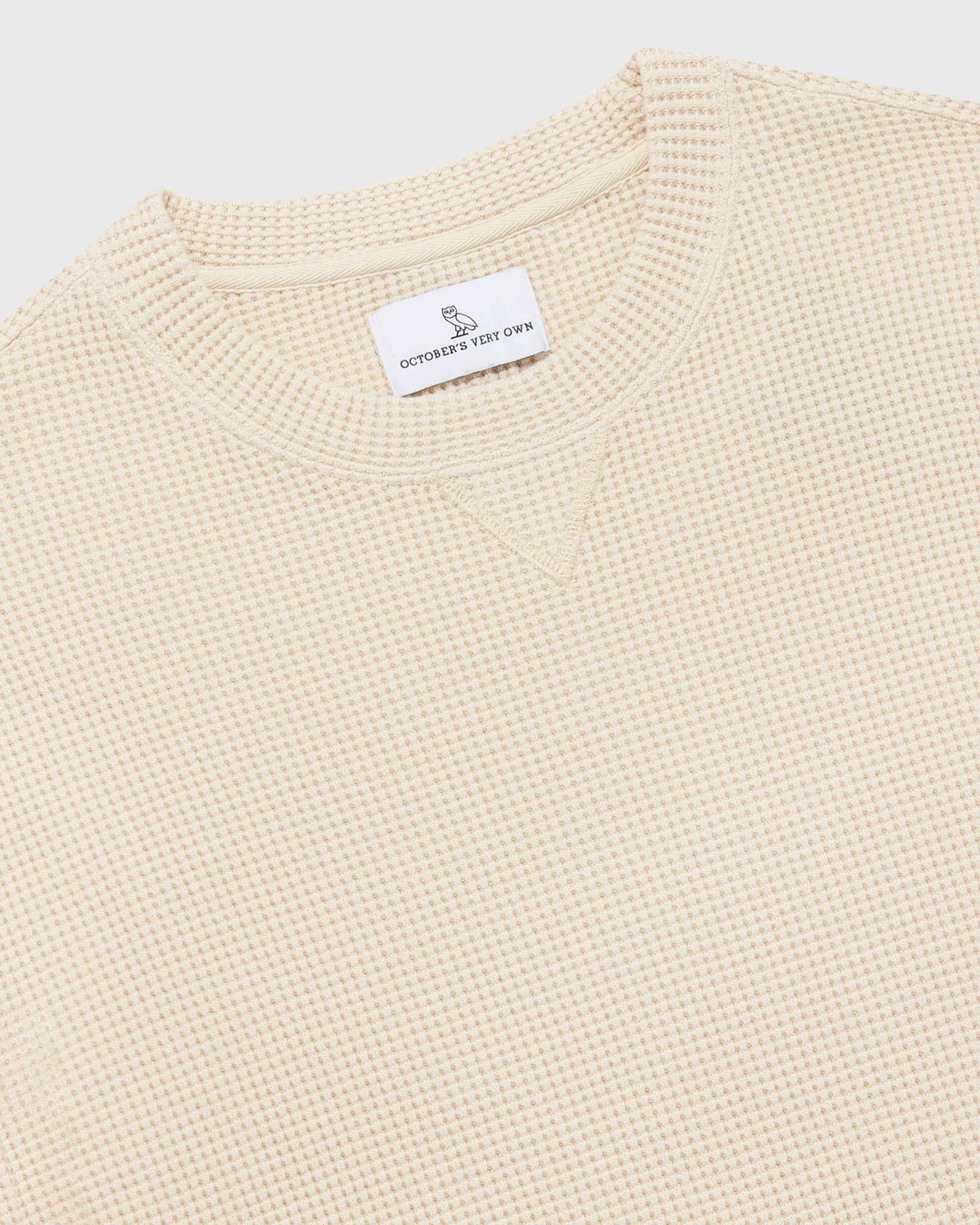 Waffle Longsleeve T-Shirt - Oatmeal IMAGE #4