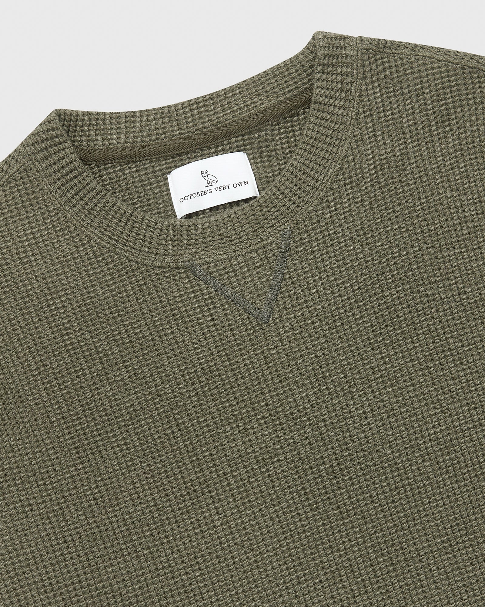 Waffle Longsleeve T-Shirt - Olive IMAGE #4