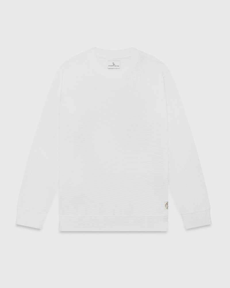 Waffle Longsleeve T-Shirt - White