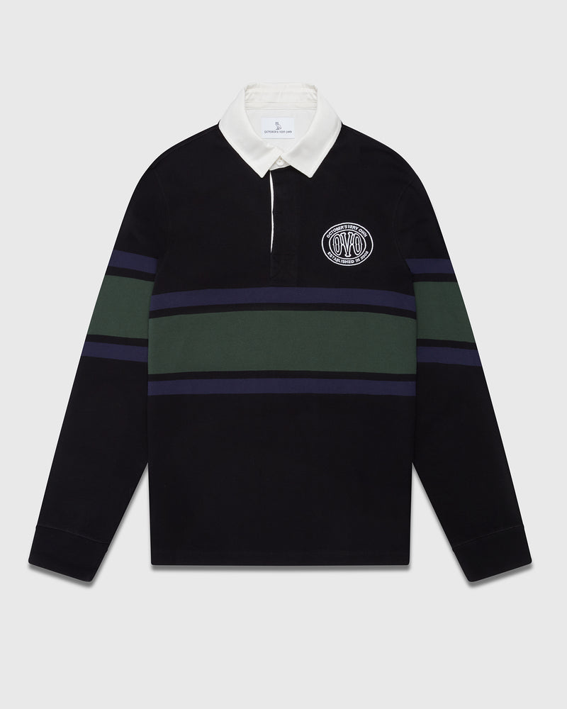 Stamp Rugby Polo - Black