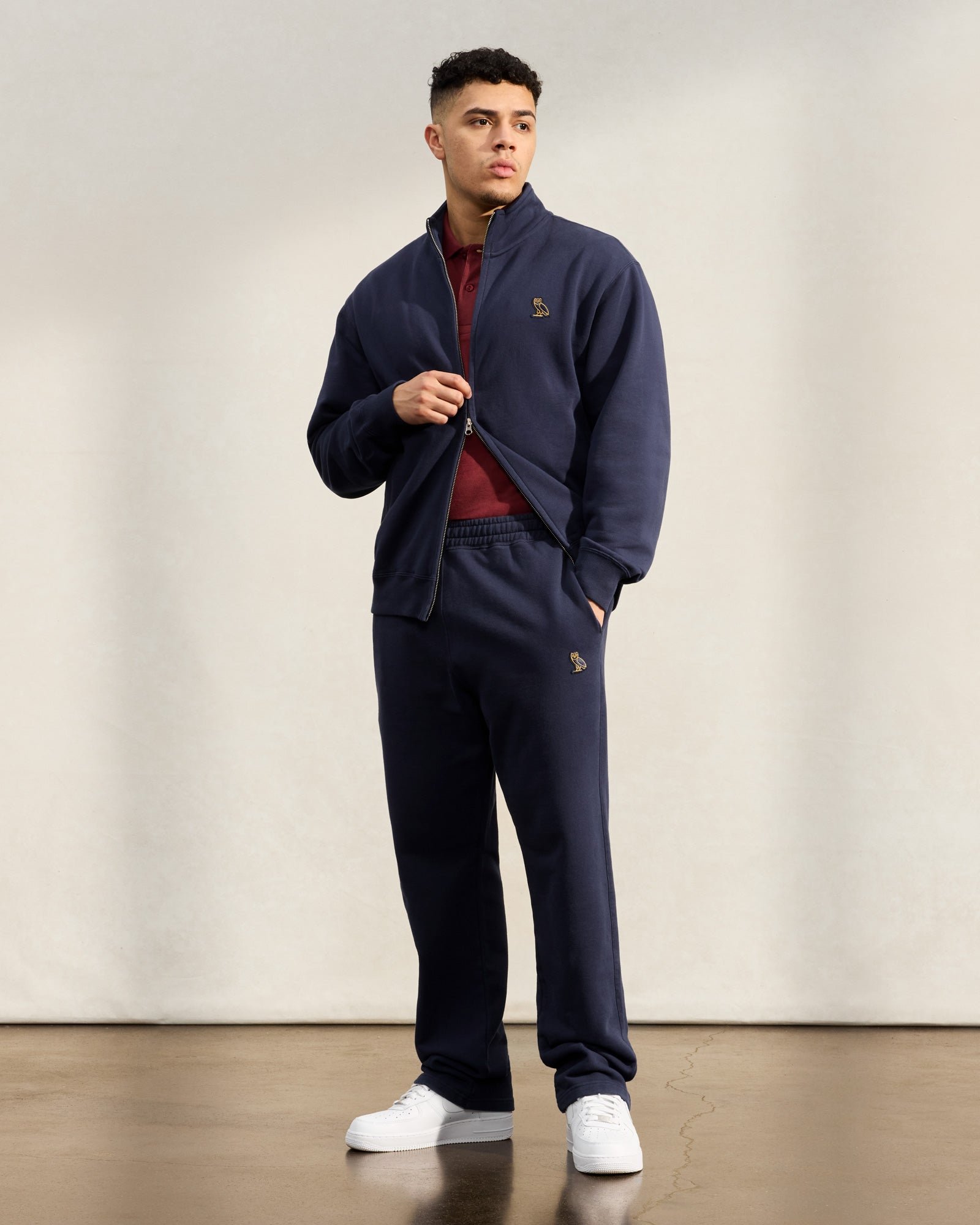 Classic Full-Zip Track Jacket - Navy IMAGE #3