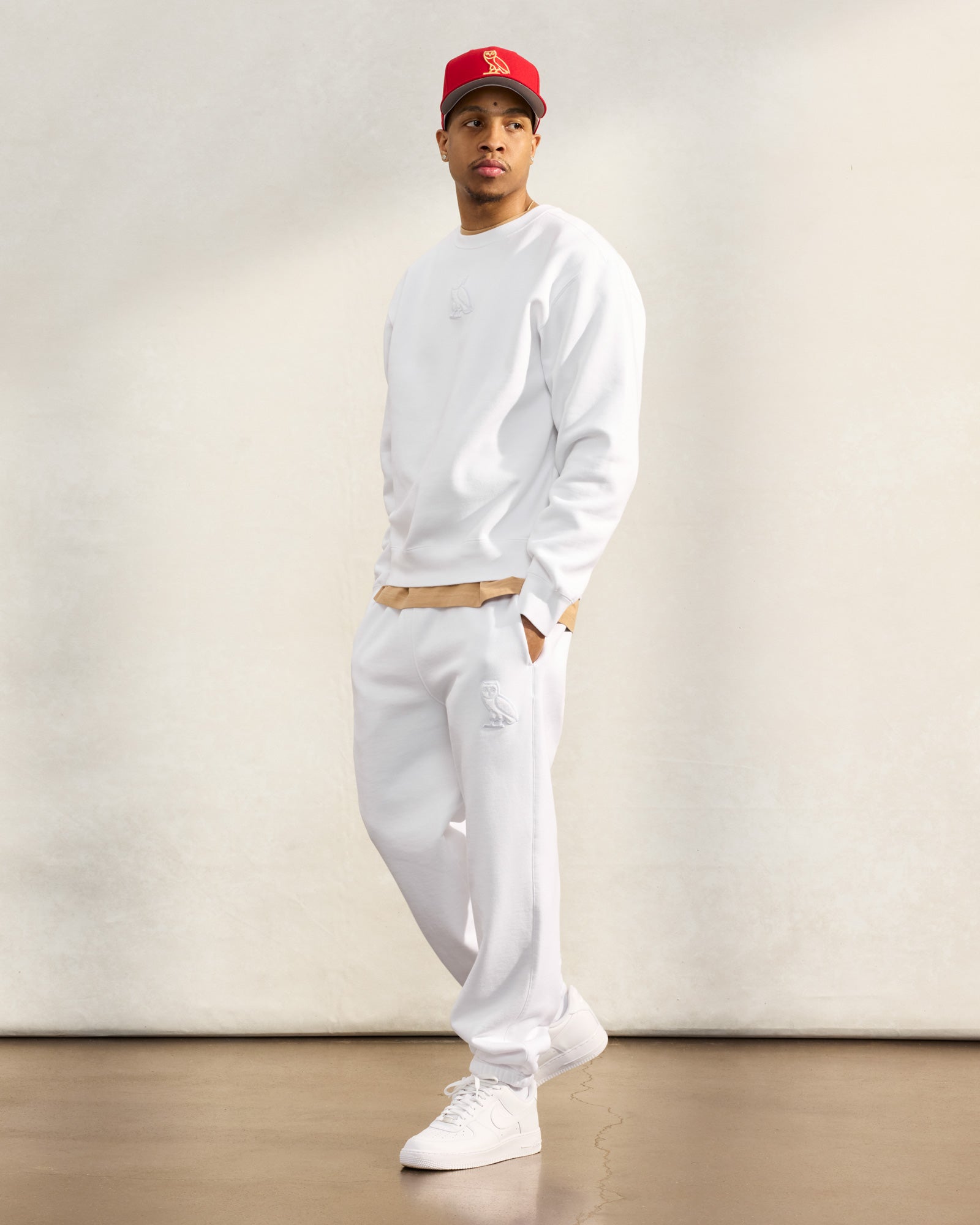 Mini OG Relaxed Fit Sweatpant - White