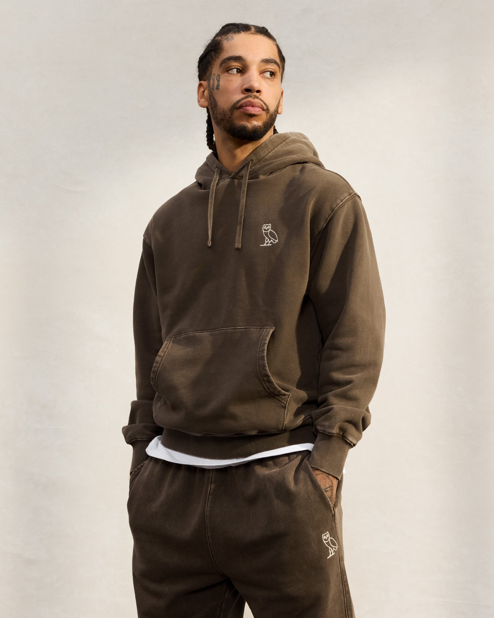 Muskoka Garment Dyed Hoodie - Brown IMAGE #2