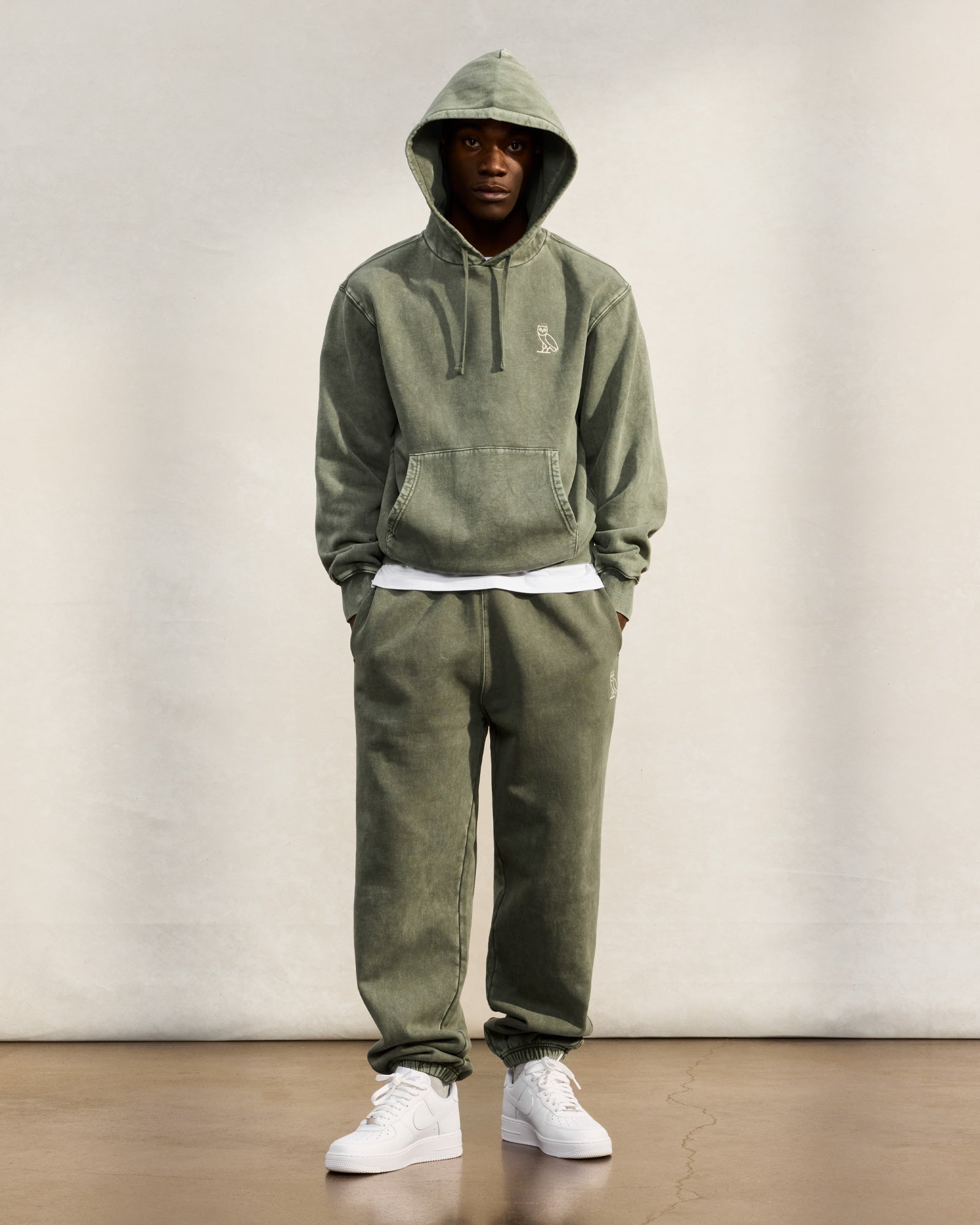 Muskoka Garment Dyed Relaxed Fit Sweatpant - Sage IMAGE #2