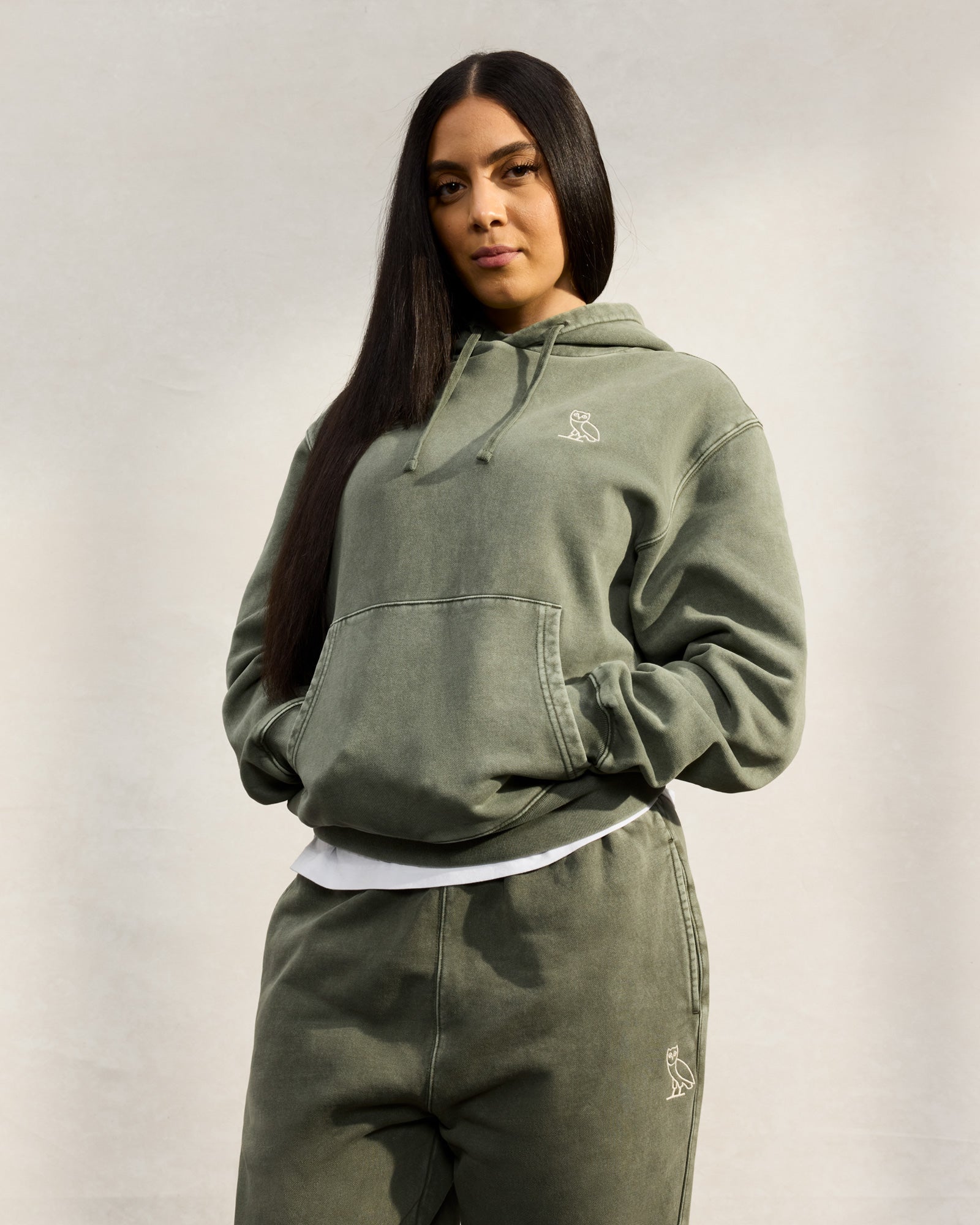 Muskoka Garment Dyed Hoodie - Sage IMAGE #4