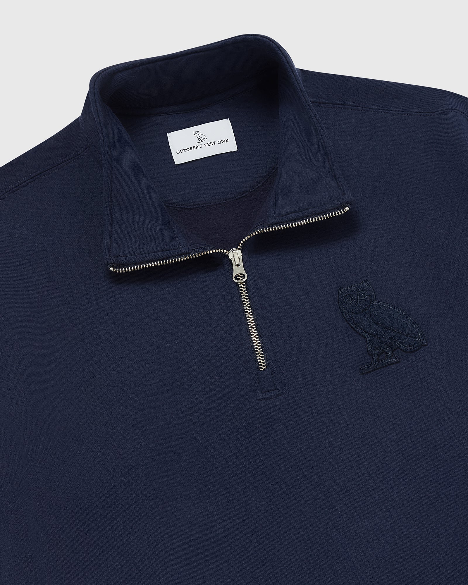 Mini OG Quarter Zip Mockneck Sweatshirt - Navy IMAGE #2