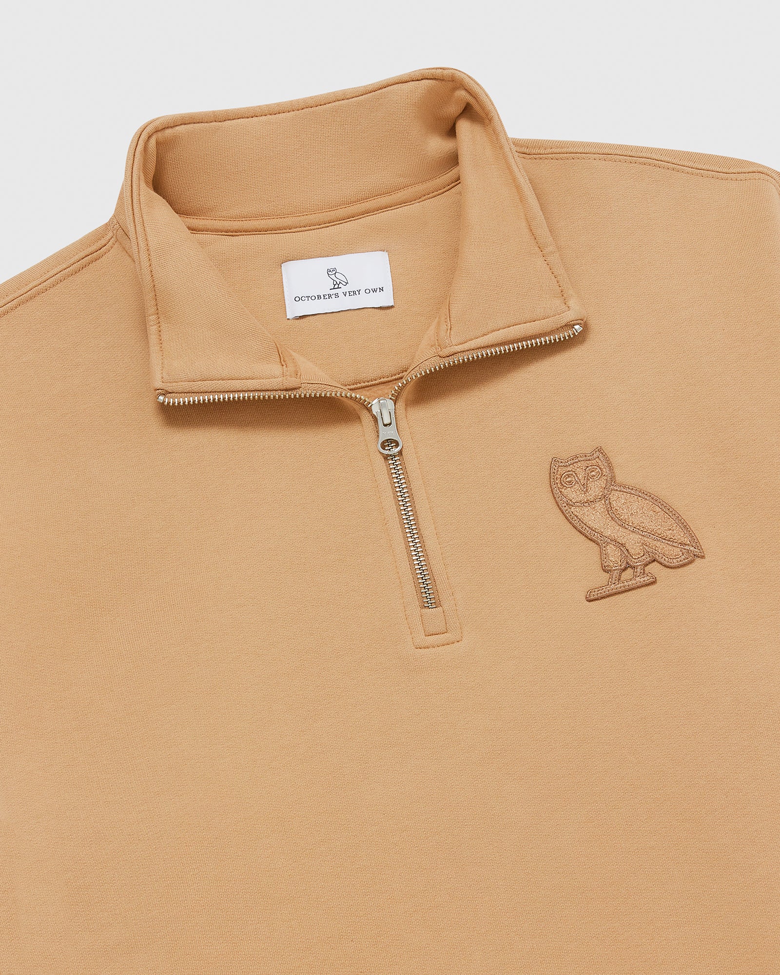 Mini OG Quarter Zip Mockneck Sweatshirt - Camel IMAGE #2